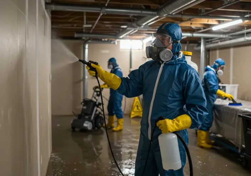 Basement Sanitization and Antimicrobial Treatment process in Johnson Lane, NV